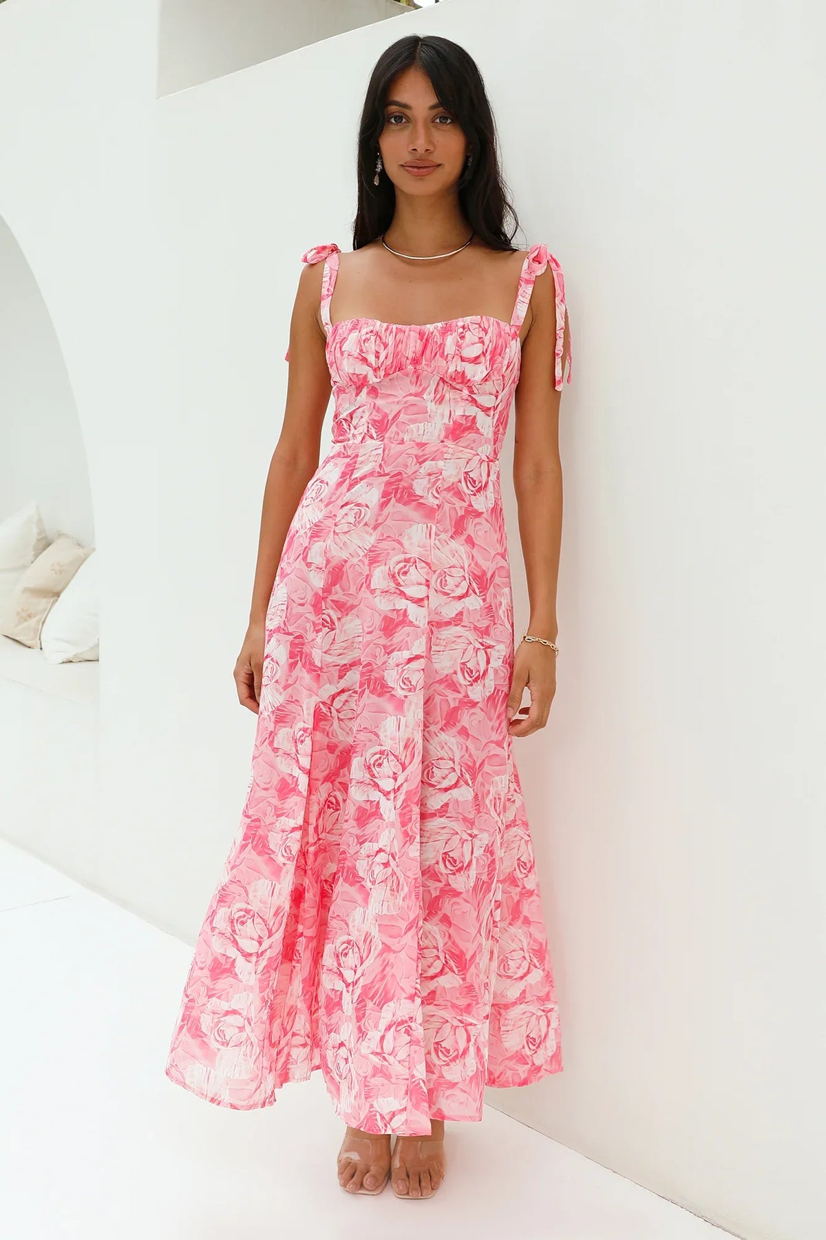 Lovers Dance Maxi Dress Pink