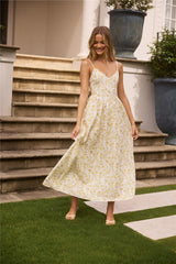 Painted Skies Maxi Dress Yellow