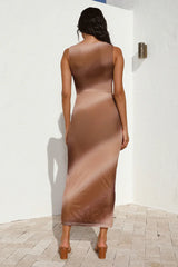 Holding Onto You Maxi Dress Brown