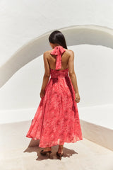 Elysian Sunset Maxi Dress Pink