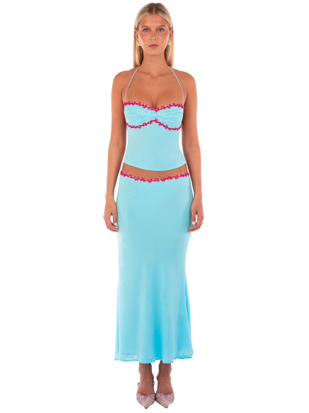 Jemima Midi Skirt | Sapphire