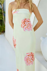 Summer Love Strapless Maxi Dress Yellow