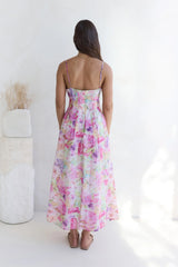 Tides Of Colour Midi Dress Print