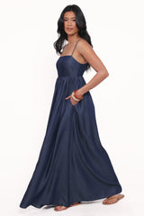 Odessa Maxi Dress - Dark Chambray