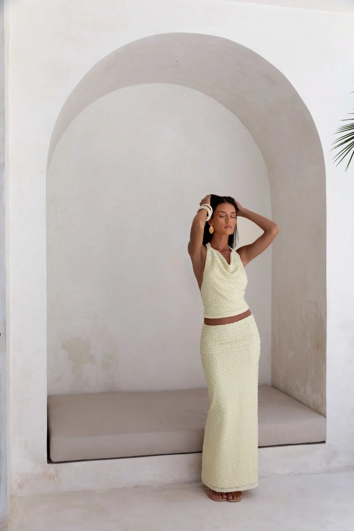 Words Of Wisdom Maxi Skirt Yellow
