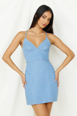 Small Town Dress Light Denim
