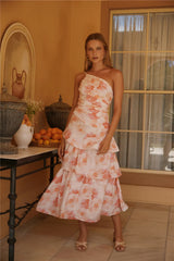 Lush Cascade Pink Floral Maxi Dress