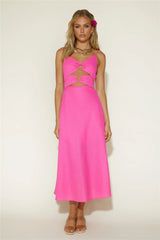Cancel My Plans Maxi Dress Pink