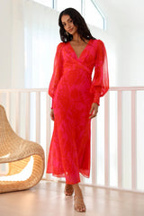 Exactly Right Maxi Dress Red